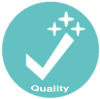 PDC Quality assurance icon texted